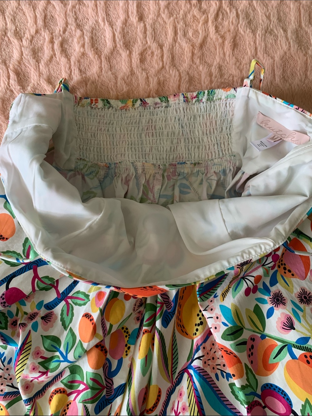 HUTCH BANDEAU TROPICAL ROMBER DRESS MEDIUM NWOT - Picture 10 of 13